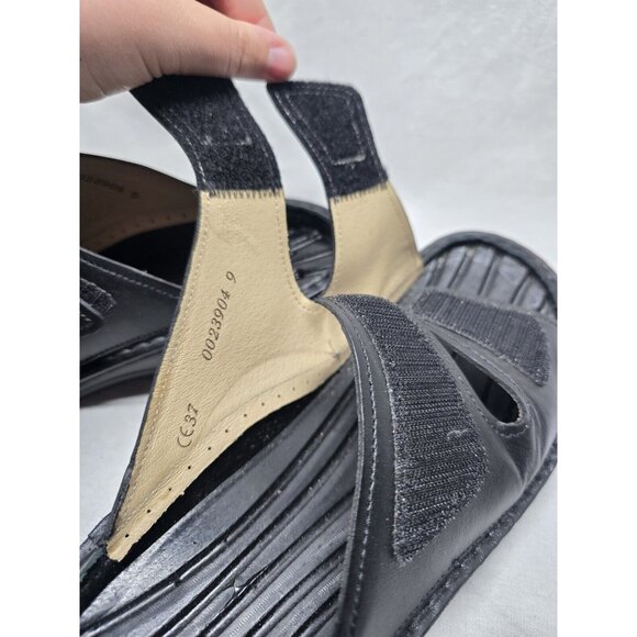 Women's Finn Comfort, Sandals, Shoes Size US 6.5-7 Euro 37 Black-NO INSOLES - Picture 9 of 9